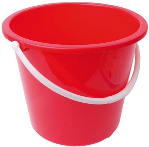 Bucket Plastic 10lt - R/B/Y/G